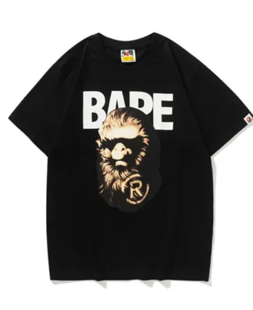 Black Printed A Bathing Ape T Shirt