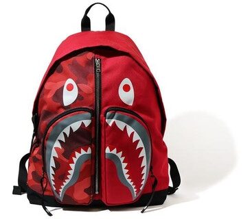 Bape Red Backpack