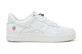 Bape Sta White Shoes