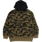 1ST CAMO Black PULLOVER HOODIE for MENS