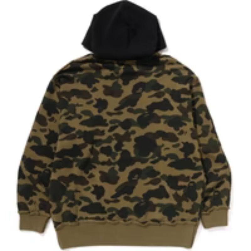 1ST CAMO Black PULLOVER HOODIE for MENS