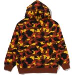 1st Orange Camo Bape Fit Full Zip Hoodie for Mens