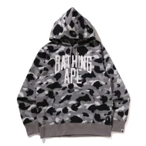 1st camo gray pullover hoodie for mens