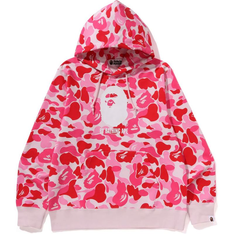 ABC PINK CAMO BY BATHING APE PULLOVER HOODIE MENS