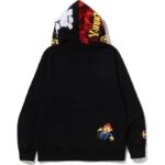 Black Bapeman X Zip Hoodie