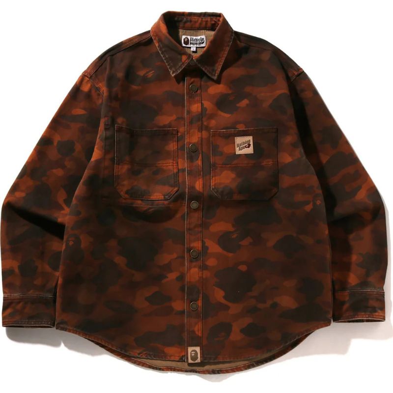 Brown Camo Work Shirt Front