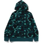 Green Color Camo Bape Pullover Hoodie