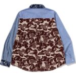 Mens Blue Asia Camo Shirt Back