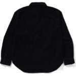 Mens Charcoal Corduroy Shirt Back