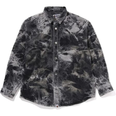 Mens Grey Ape Logo Shirt Front