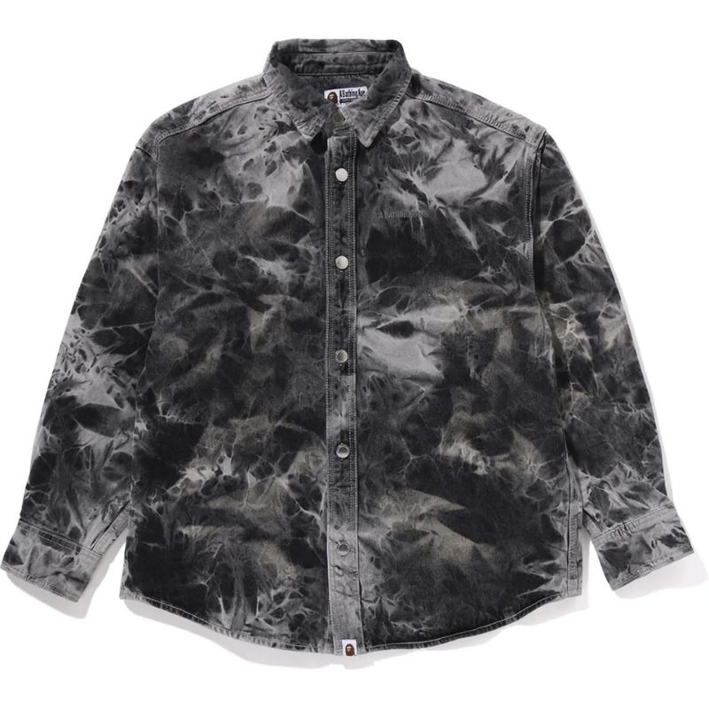 Mens Grey Ape Logo Shirt Front