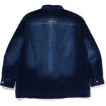 Mens Indigo Corduroy Shirt Back