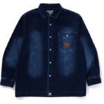 Mens Indigo Corduroy Shirt Front