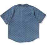 Mens Light Indigo Denim Shirt Back