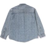 Mens Light Indigo Denim Shirt Back