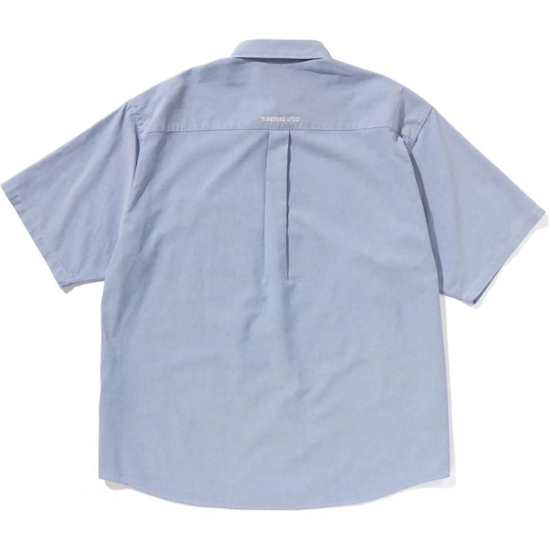 Mens Sax Oxford Shirt Back