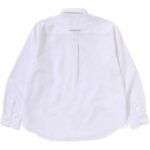Mens White Oxford Shirt Back