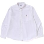 Mens White Oxford Shirt Front