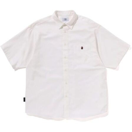 Mens White Oxford Shirt Front
