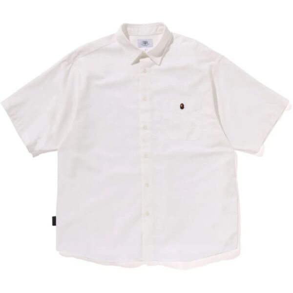 Mens White Oxford Shirt Front