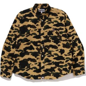 Yellow 1st Camo One Point Relaxed Shirt for Men
