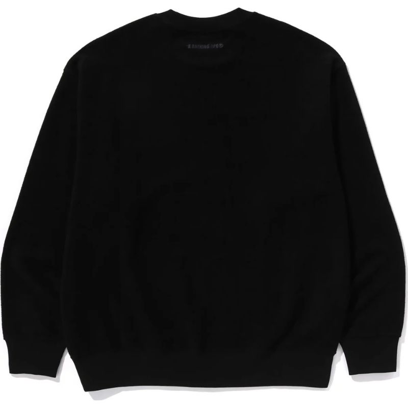 black relaxed fit sweatshirt mens