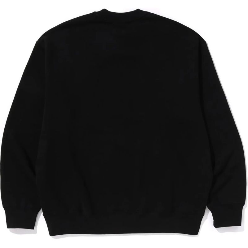 black relaxed fit sweatshirt mens