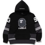 bape pullover hoodie black