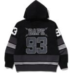 black bape hoodie mens