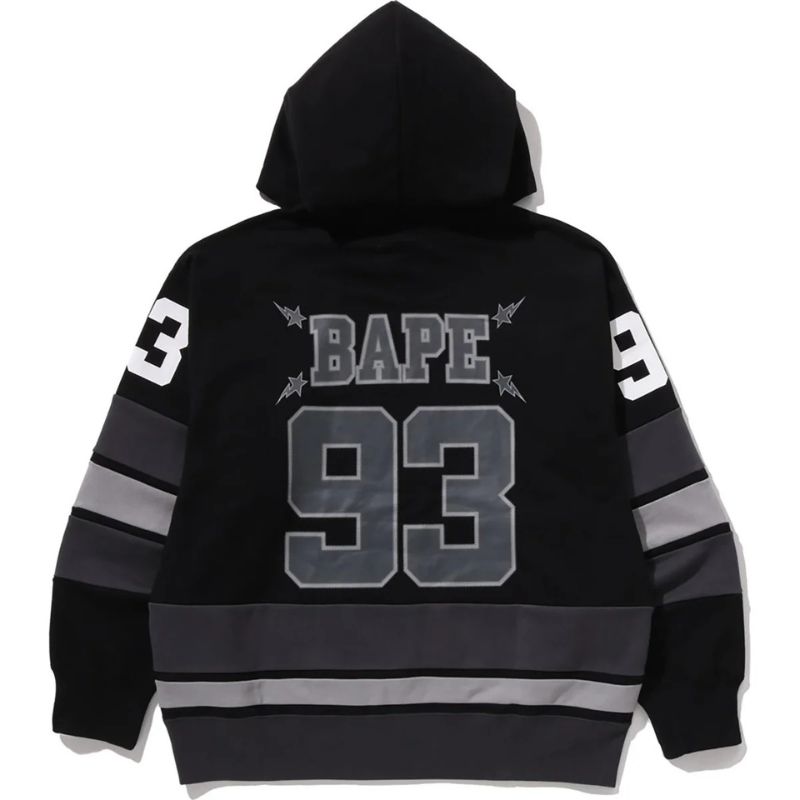 black bape hoodie mens