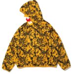 yellow relaxed fit shark hoodie