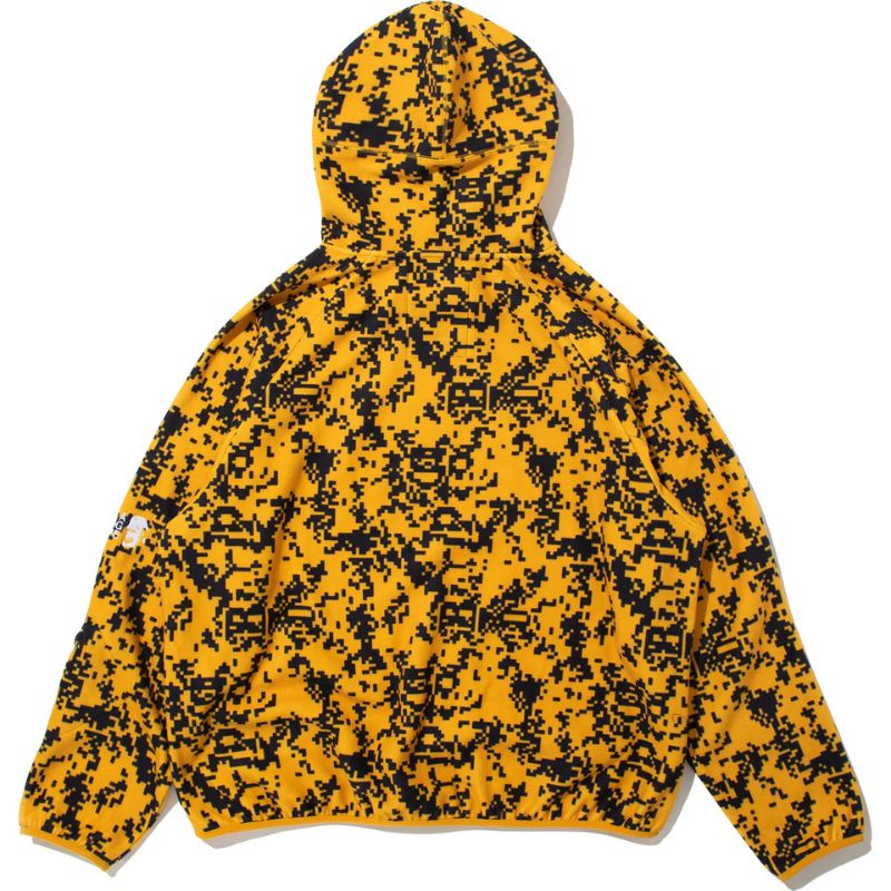 bape kazuki hoodie yellow mens