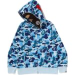 camo ape hoodie blue