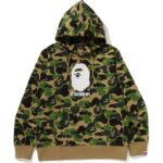 abc camo bathing ape green hoodie
