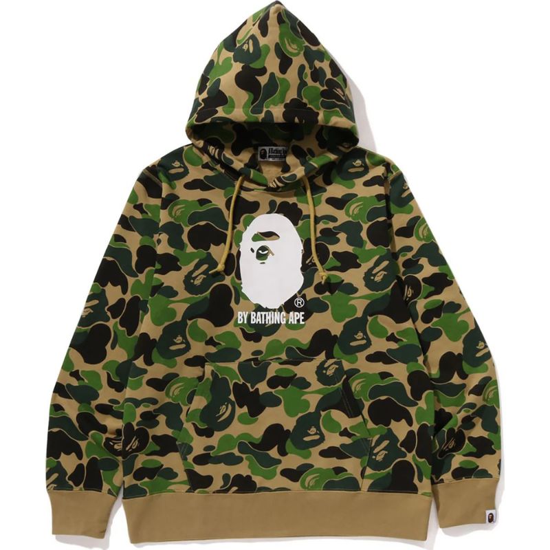 abc camo bathing ape green hoodie