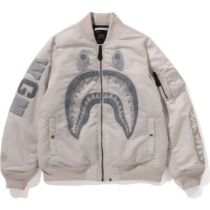Grey Shark MA-1 Nylon Twill Bomber for Men