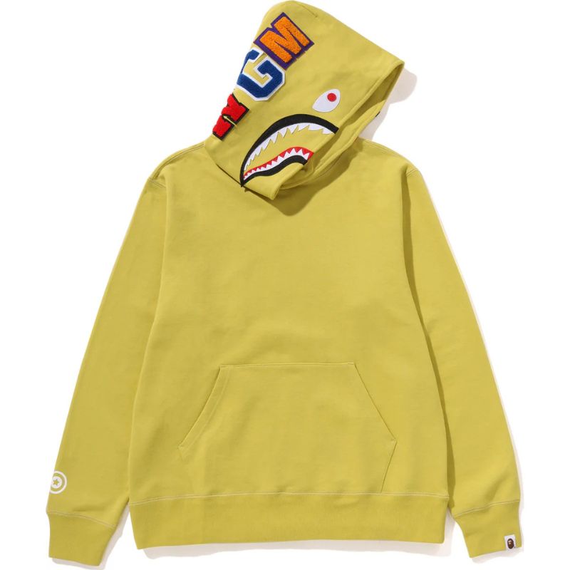 shark pullover hoodie yellow