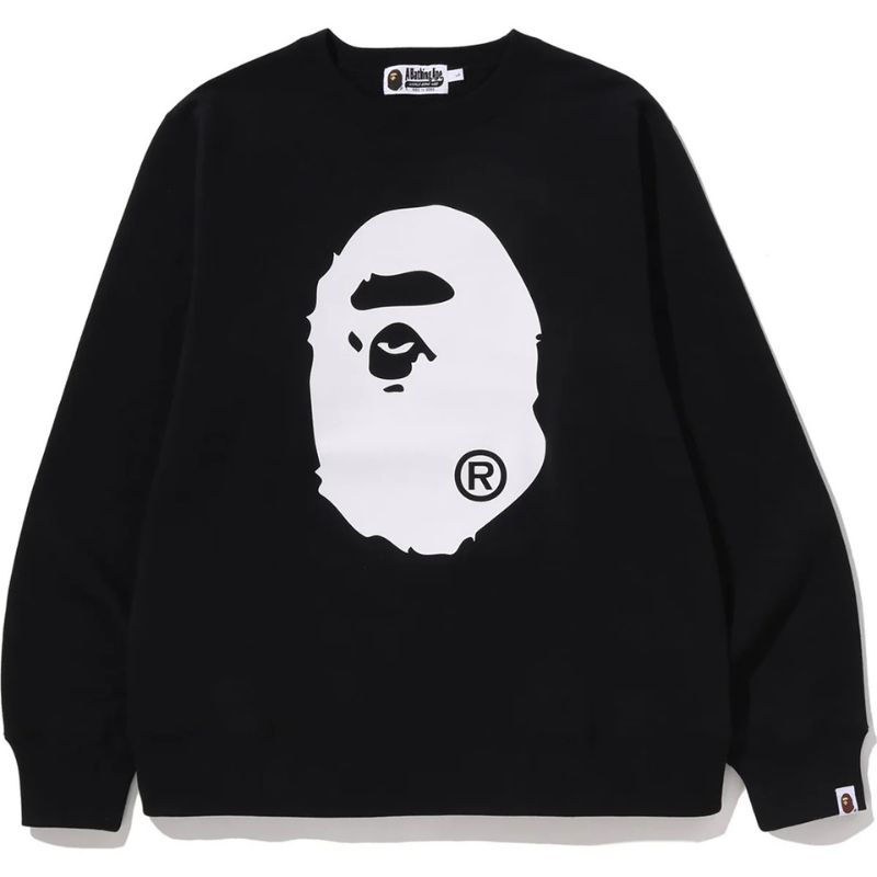 big ape head black crewneck