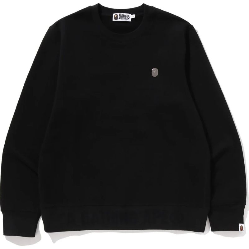 one point crewneck black