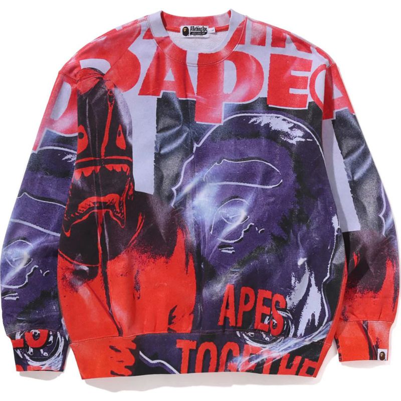 overprint crewneck multi