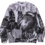 overprint crewneck black