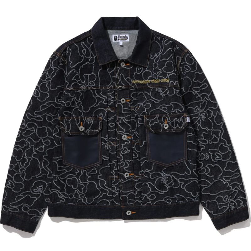 bape ovo neon camo indigo