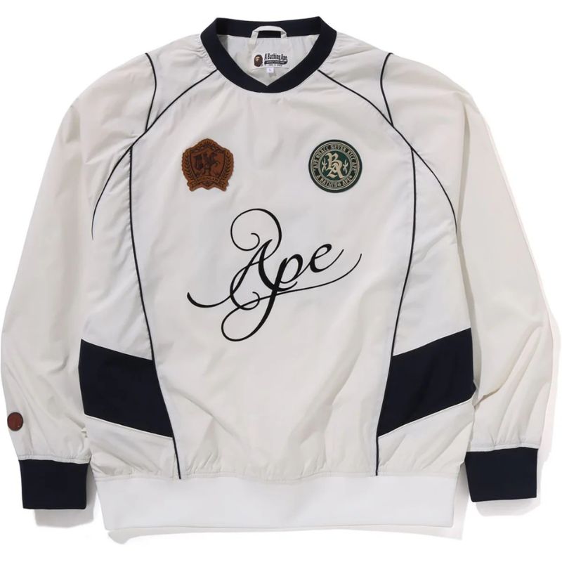 multi logo pullover white