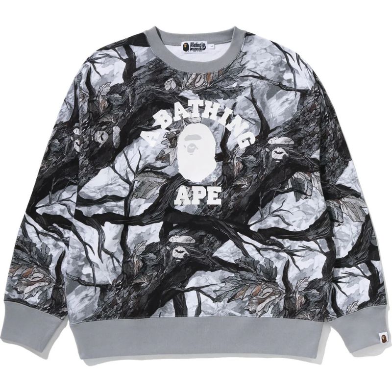 White Camo Crewneck