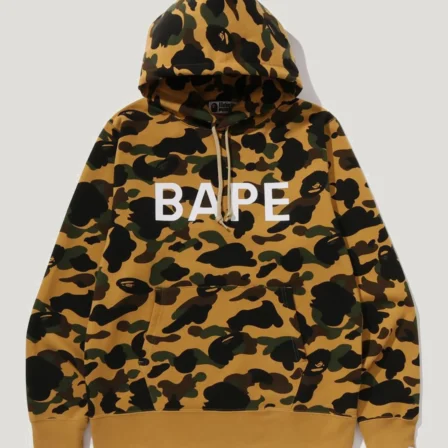 Yellow 1st Camo Pullover Hoodie