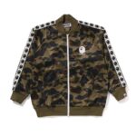 green 1st camo relaxed fit track jacket mens