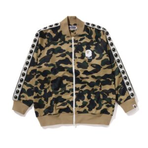 yellow 1st camo relaxed fit track jacket mens