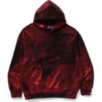 COATED EMBOSS LOGO RELAXED FIT PULLOVER HOODIE FOR MENS