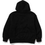 COLLEGE BLACK PUFFY PULLOVER HOODIE FOR MENS