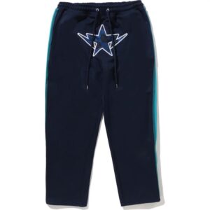 Mens Navy Bape Camo STA Relaxed Fit Track Pants